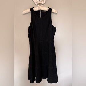 Banana Republic Dress Sleeveless Racer Seam Dark Navy Blue  8 Denim
